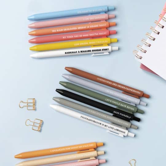 Assorted Crush™ Warmest Regards Quote Pen Set, 6pc.